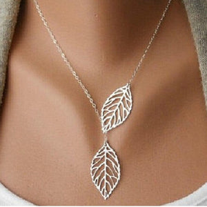 New Fashion Heart Leaf Moon Pendant