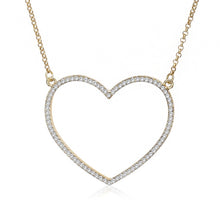 Load image into Gallery viewer, Big Heart Pendant Necklace Women Jewelry