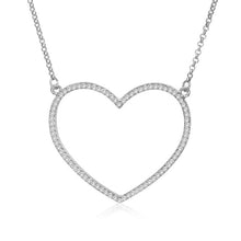 Load image into Gallery viewer, Big Heart Pendant Necklace Women Jewelry