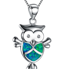 Load image into Gallery viewer, Fashion Silver Filled Blue Imitati Opal Sea Turtle Pendant