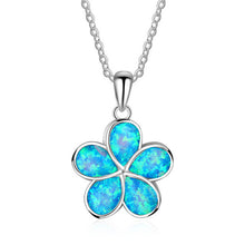 Load image into Gallery viewer, Fashion Silver Filled Blue Imitati Opal Sea Turtle Pendant