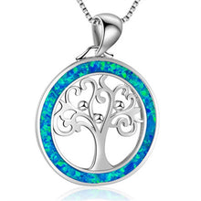 Load image into Gallery viewer, Fashion Silver Filled Blue Imitati Opal Sea Turtle Pendant