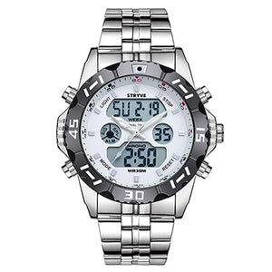 Stryve Brand Luxury Brand Men Sports Watches Waterproof LED Quartz