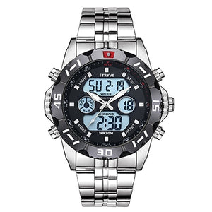 Stryve Brand Luxury Brand Men Sports Watches Waterproof LED Quartz