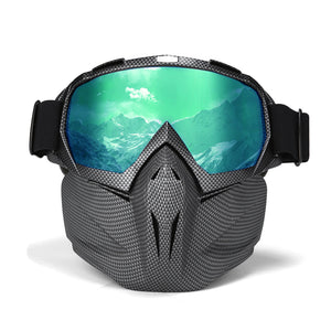 Men Women Ski Goggles Snowboard Snowmobile Goggles Snow Winter Windproof Skiing Glasses Motocross Sunglasses with Face Mask