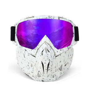 Men Women Ski Goggles Snowboard Snowmobile Goggles Snow Winter Windproof Skiing Glasses Motocross Sunglasses with Face Mask