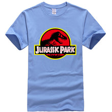 Load image into Gallery viewer, Summer men&#39;s T-shirt new JURASSIC PARK printed cotton T-shirt