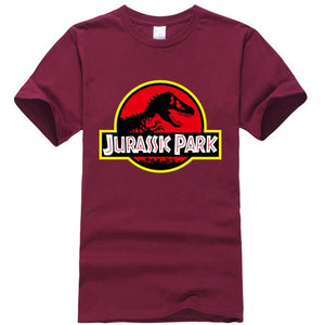 Summer men's T-shirt new JURASSIC PARK printed cotton T-shirt