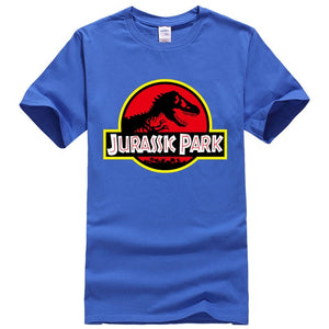 Summer men's T-shirt new JURASSIC PARK printed cotton T-shirt