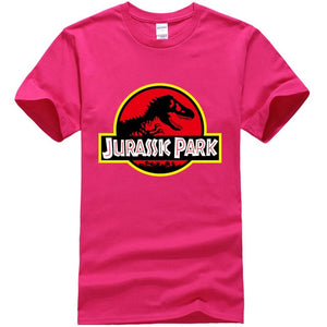 Summer men's T-shirt new JURASSIC PARK printed cotton T-shirt