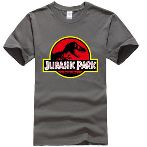 Summer men's T-shirt new JURASSIC PARK printed cotton T-shirt