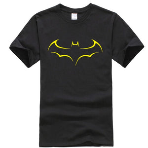 Men's Casual High Quality 100% Cotton Funny Batman Print T-Shirt