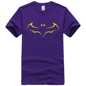 Men's Casual High Quality 100% Cotton Funny Batman Print T-Shirt