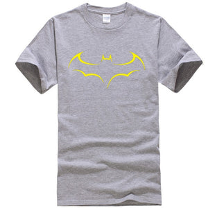 Men's Casual High Quality 100% Cotton Funny Batman Print T-Shirt