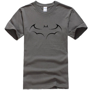 Men's Casual High Quality 100% Cotton Funny Batman Print T-Shirt