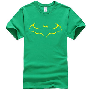 Men's Casual High Quality 100% Cotton Funny Batman Print T-Shirt