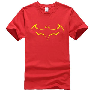 Men's Casual High Quality 100% Cotton Funny Batman Print T-Shirt