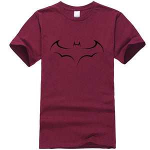 Men's Casual High Quality 100% Cotton Funny Batman Print T-Shirt