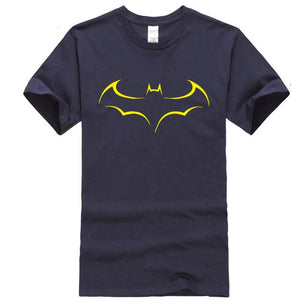 Men's Casual High Quality 100% Cotton Funny Batman Print T-Shirt