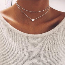 Load image into Gallery viewer, Tiny Heart Choker Necklace