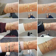 Load image into Gallery viewer, Geometric Open Bracelet