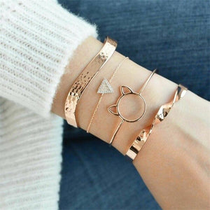 Geometric Open Bracelet