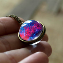 Load image into Gallery viewer, Nebula Galaxy Double Sided Pendant