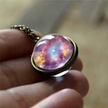 Load image into Gallery viewer, Nebula Galaxy Double Sided Pendant