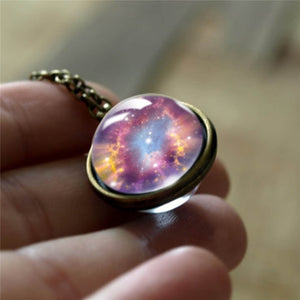 Nebula Galaxy Double Sided Pendant