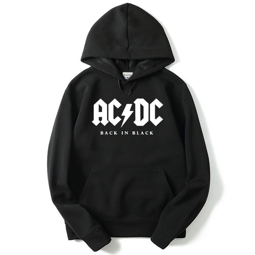 Men's Hoodie Music Letter AC/DC band rock Printed Sweatshirt