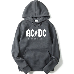 Men's Hoodie Music Letter AC/DC band rock Printed Sweatshirt