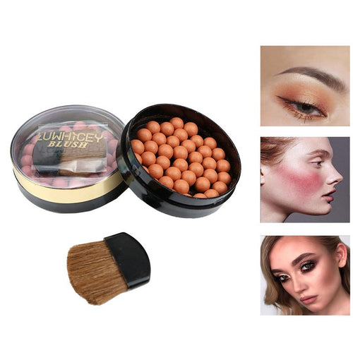 Hot 1pc Makeup Face Matte Blusher Ball 3 In 1 Blush Eyeshadow  Powder Balls 8 Colors maquiagem