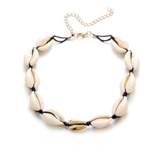 Load image into Gallery viewer, Natural shell choker necklace