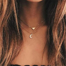 Load image into Gallery viewer, Star Crystal Heart Love Moon Cross Circle Simple Choker Necklace