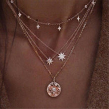 Load image into Gallery viewer, Star Crystal Heart Love Moon Cross Circle Simple Choker Necklace