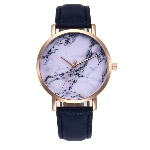 Relogio Luxury Marble textured Dial Watch