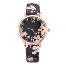 Load image into Gallery viewer, Hot Women Fashionable Embossed Flowers Small Fresh Printed Watch