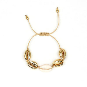 Artilady shell bracelet gold chain bracelet