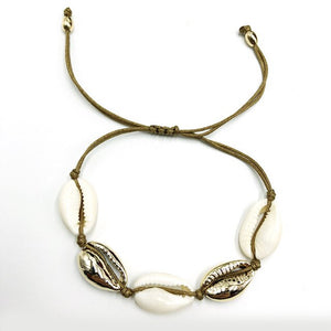 Artilady shell bracelet gold chain bracelet