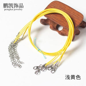 2mm Jewelry Cord Lobster Clasp Necklace