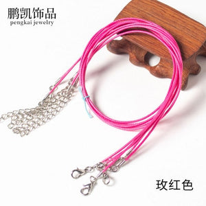 2mm Jewelry Cord Lobster Clasp Necklace