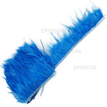 Load image into Gallery viewer, Wholesale 10 yard/long 12-15 cm wide rooster feather DIY jewelry feather cloth belt dance decoration