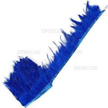 Load image into Gallery viewer, Wholesale 10 yard/long 12-15 cm wide rooster feather DIY jewelry feather cloth belt dance decoration