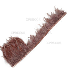 Load image into Gallery viewer, Wholesale 10 yard/long 12-15 cm wide rooster feather DIY jewelry feather cloth belt dance decoration